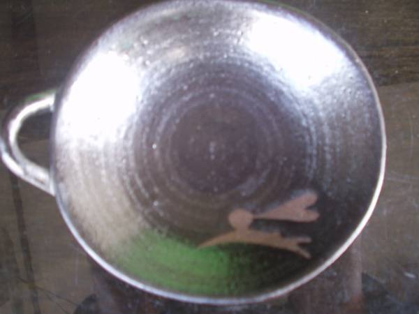 Arita / Hasami / Récipient calme / Peint à la main / Torsadé à la main / Four Kotama Lapin ovale 1 petite assiette avec main, vaisselle japonaise, plat, petite assiette