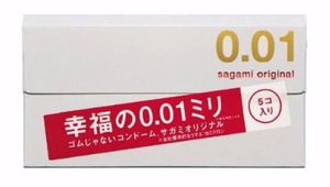 ★送料無料　新品 サガミオリジナル 0.01 5個入り 5箱セット コンドーム★