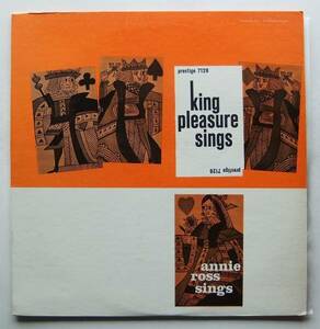 ◆ KING PLEASURE Sings / ANNIE ROSS Sings ◆ Prestige PRLP-7128 (yellow:NJ:RVG:dg) ◆ A