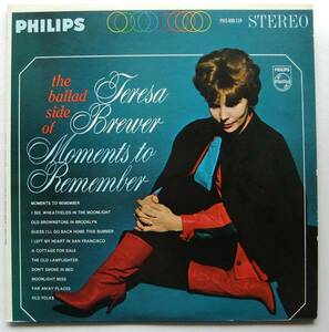 ◆ TERESA BREWER / Moments To Remember ◆ Philips PHS 600-119 (color) ◆ A