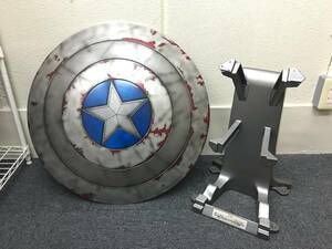 [kingarts regular goods ] shop front exhibition only secondhand goods Captain * America shield . Battle damage version ( pedestal type )ma- bell American Comics 