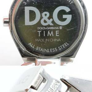 美品□Dolce&Gabbana D&G TIME WATCH ドルチェ＆ガッバーナ ドルガバ 腕時計 レディース ウォッチステンレス 白 管理1703の画像3