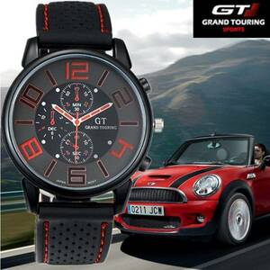 1●新品・未使用●(GT赤)腕時計クロノグラフ正規品アルマーニグランドセイコーadidasバーバリーポールスミスディーゼルgucciアンティーク