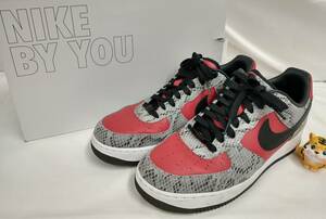 NIKE ナイキ BY YOU AIR FORCE 1 LOW CT3761-991 スニーカー 靴 グレー レッド サイズ 28.0cm 箱あり