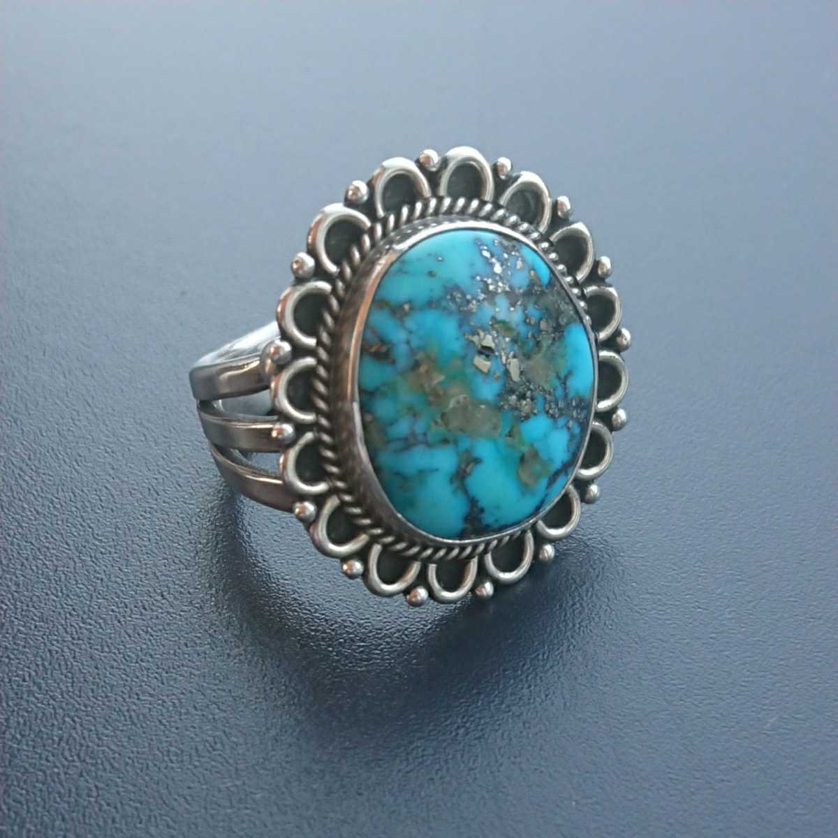 ターコイズリング ナバホ レディースリング ＤＥ ＫＥＥ作品 指輪-