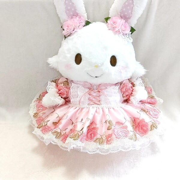①946ウィッシュミーメルコスチューム☆メルメルドール☆ベビーピンクお花のドレス