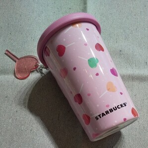 スタバ 福袋 バレンタイン2021 シリコンリッド ステンレスカップ チャームロリポップ 355ml