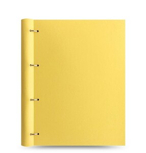 ファイロファックス システム手帳 クリップブック A4サイズ 4穴 クラシック パステル レモン 合皮 Clipbook Lemon filofax 144004