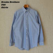 Brooks Brothers SUPIMA COTTON 346 B.D. Shirts M BB5 ブルックスブラザーズ スーピマコットン ボタンダウンシャツ_画像1