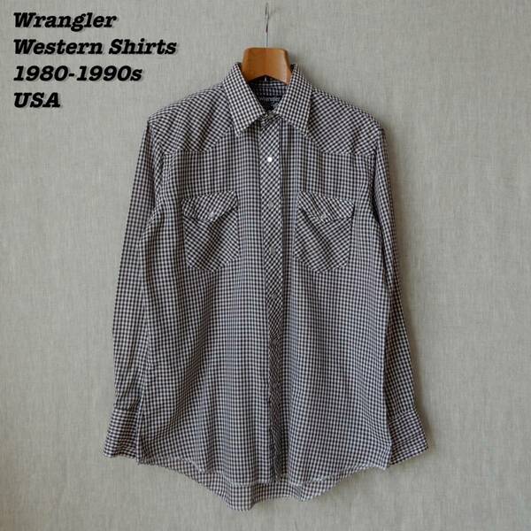 Wrangler Western Shirts 1980s 1990s USA 16 1/2-34 Vintage ラングラー ウェスタンシャツ 1980年代 1990年代 アメリカ製 ヴィンテージ