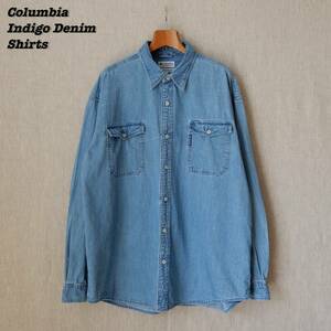 Columbia Indigo Denim Shirts XXL 2003s コロンビア インディゴデニムシャツ 2003年製