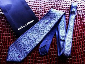 #E545R* хорошая вещь * Mila Schon [M Logo входить * цветок ] галстук 