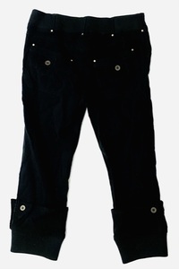  as good as new almost unused ultimate beautiful goods monplaisirmon Plaisir bottoms capri pants Sabrina pants cargo pants black black casual 