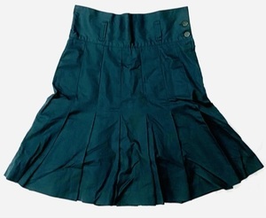 新品同様 ほぼ未使用 極美品 LAUTREAMONT ロートレアモン プリーツスカート フレアスカート モスグリーン 緑 シンプル 上品 清楚 かわいい