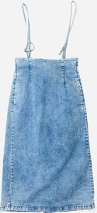 新品同様 ほぼ未使用 極美品 GU ジーユー デニムスカート ジャンパースカート オーバーオール デニムワンピース sizeL かわいい シンプル