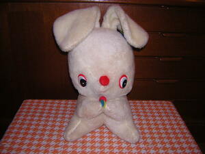  Showa Retro that time thing three britain lovely rabbit soft toy size large retro pop .... rabbit animal search seat gchi