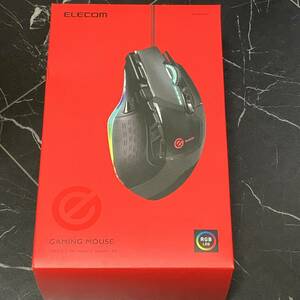  new goods unopened * free shipping #ELECOM* Elecom #ge-ming mouse 13 button RGB hardware macro installing DPI adjustment ceramic sole M-G02URBK