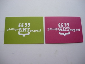 海外ギャラリーカード　phillips ART expert 　2枚セット　2007