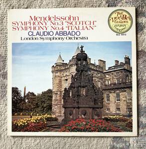 LP-Mar / 日 ロンドン / アバド・ ロンドン交響楽団 / メンデレスゾーン_交響曲第３番Op.56「スコットランド」、同第４番Op.90「イタリア」