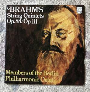 LP-Mar / 日 PHILIPS / Members of the Berlin & Philharmonic Octet / BRAHMS_String Quintets Op.88/Op.111