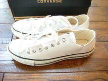 ★28cm★CONVERSE/コンバース★LEATHER ALL STAR OX★11552 WHITE★新品未使用品 箱付★コンバース オールスター レザー 白 ホワイト_画像2