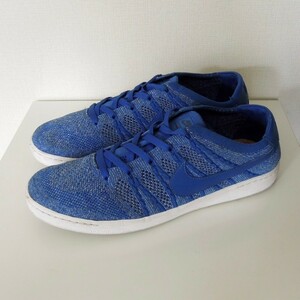 ナイキ スニーカー tennis classic ultra flyknit ブルー 30cm (k-001)