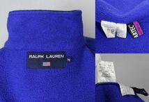 RALPH LAUREN POLO SPORT ラルフローレン ポロスポーツ ハーフジップ USA 星条旗 POLARTEC フリース M 90S vintage ヴィンテージ b4963_画像9