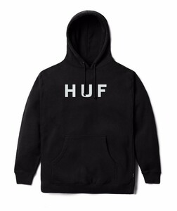 HUF OG Logo Pullover Hoodie Black S パーカー