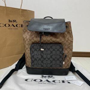 新品 コーチ COACH バッグ リュックサック バックパック レディース メンズ シグネチャー 未使用