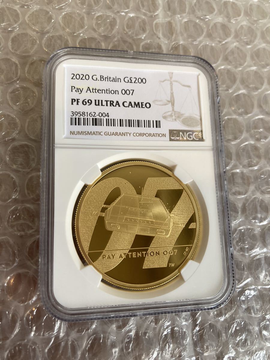 格安出品>イギリス☆ジェームズボンド第3弾25ポンド金貨☆新品未使用