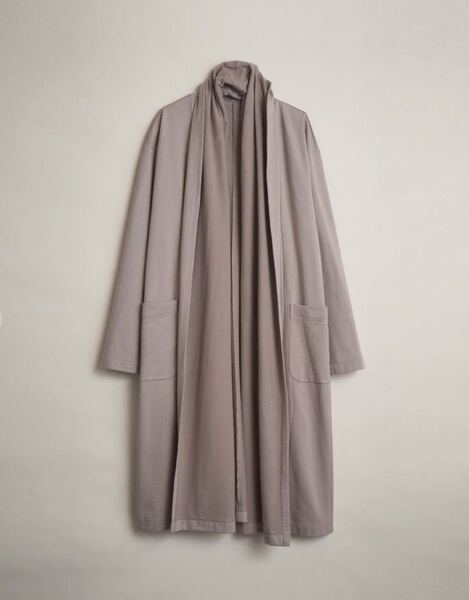 即完売品! 美品 送料込 トローヴ TROVE 和ローブ warobe / GOWN COAT / GRAY BEIGE ロングカーディガン グレーベージュ サイズ1