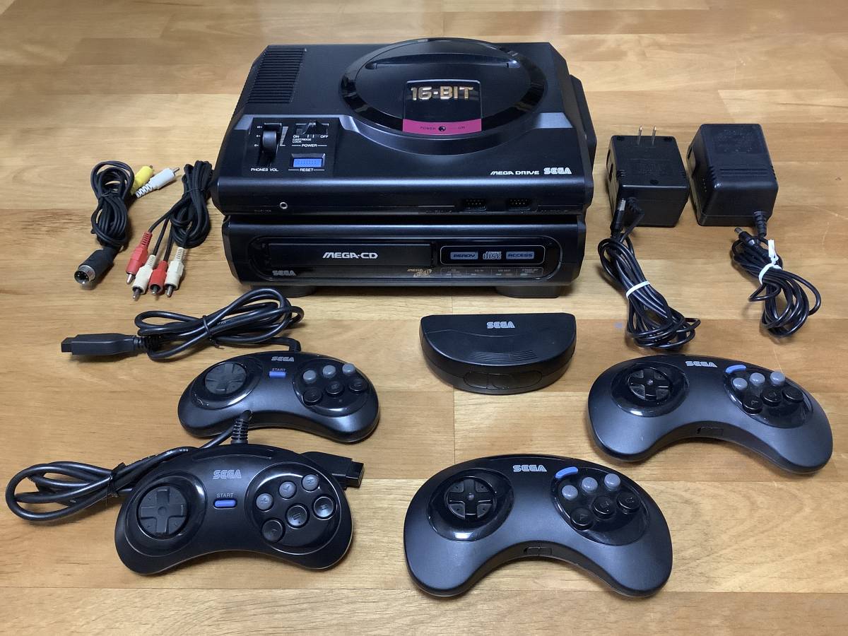 好きに □MD□ □動作OK□ 本体一式+おまけソフト15本まとめて メガ