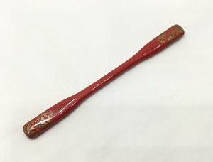 かんざし/美品/赤(柄入)/着物/髪飾り/和装小物【ゆずりは】5041