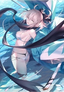 C96 コミケ96 GH.K 光崎 令和・水着沖田 B1 B2 タペストリー Fate/Grand Order FGO 限定 メロンブックス 沖田総司 セイバー C103