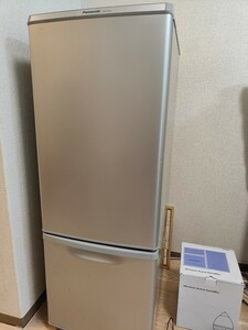 【美品】２ドア冷蔵庫　168L シルバー