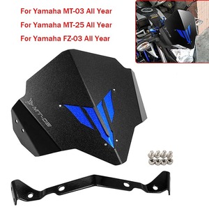 送料無料 YAMAHA ヤマハ MT-03 MT-25 FZ-03 ウインドスクリーン アルミニウム