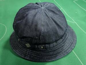 □デコー DECHO デニム素材 TUCK KOME HAT タックコメハット ダークインディゴ 美品 美品!!!□