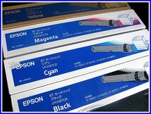 EPSONトナーカートリッジ(LPCA3ETC2K/C/M/Y・ブラック/シアン/マゼンタ/イエロー)純正品4本セット☆LP-7800C/8300C/8500C/8800C_画像1