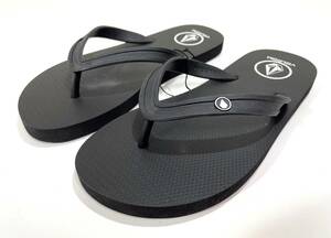 VOLCOM ボルコム V0811885BLK① メンズ US7 25cm ビーチサンダル BeachSandal ビーサン ブラック 黒色 靴 ヴォルコム 新品 即決 送料無料