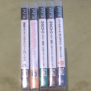PS3 プレステ3 PS3ソフト ソフト SAO ナルト デート・ア・ライブ ガンダム 5本セット