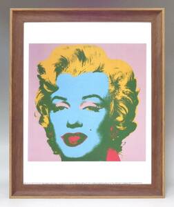 新品☆額付アートポスター★絵画☆andy warhol★アンディ・ウォーホル☆アメリカンポップアート◎マリリン☆Marilyn monroe☆45