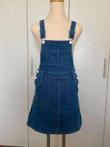 デニムサロペットスカート ジャンパースカート ジャンバースカートmc sister ガールズ 女児
