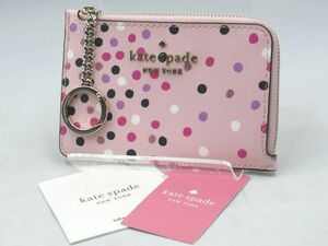 *** superior article kate spade Kate Spade card-case coin case change purse . dot polka dot pattern WLR00193 pink series lady's pink multi *