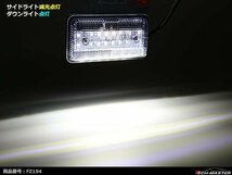 24V 薄型LEDマーカーランプ ホワイト発光 / ダウンライト ホワイト発光 角型 トラック サイドマーカー 路肩灯 FZ194_画像6