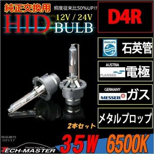 ロングセラーモデル HIDバーナー 35W D4R 6500K 光量 品質 材料にこだわった ロングセラー商品 純正交換用 HIDバルブ 単品 12V/24V GZ117