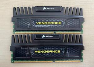 中古　CORSAIR VENGEANCE DDR3-1600MHz 8GB (4GB×2枚キット) デスクトップ用 PCメモリ 　V2