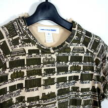 【良品】コムデギャルソンシャツ　電車柄Ｔシャツ　COMME des GARCONS Shirt　サイズＳ_画像5