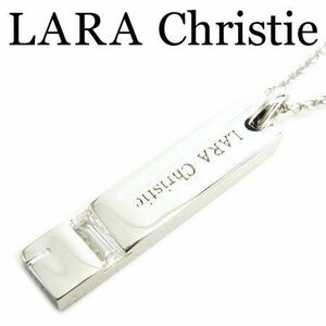 LARA Christie ララクリスティー サイドウェイネックレス ホワイト レディース シルバー925 エナメル P3037-W