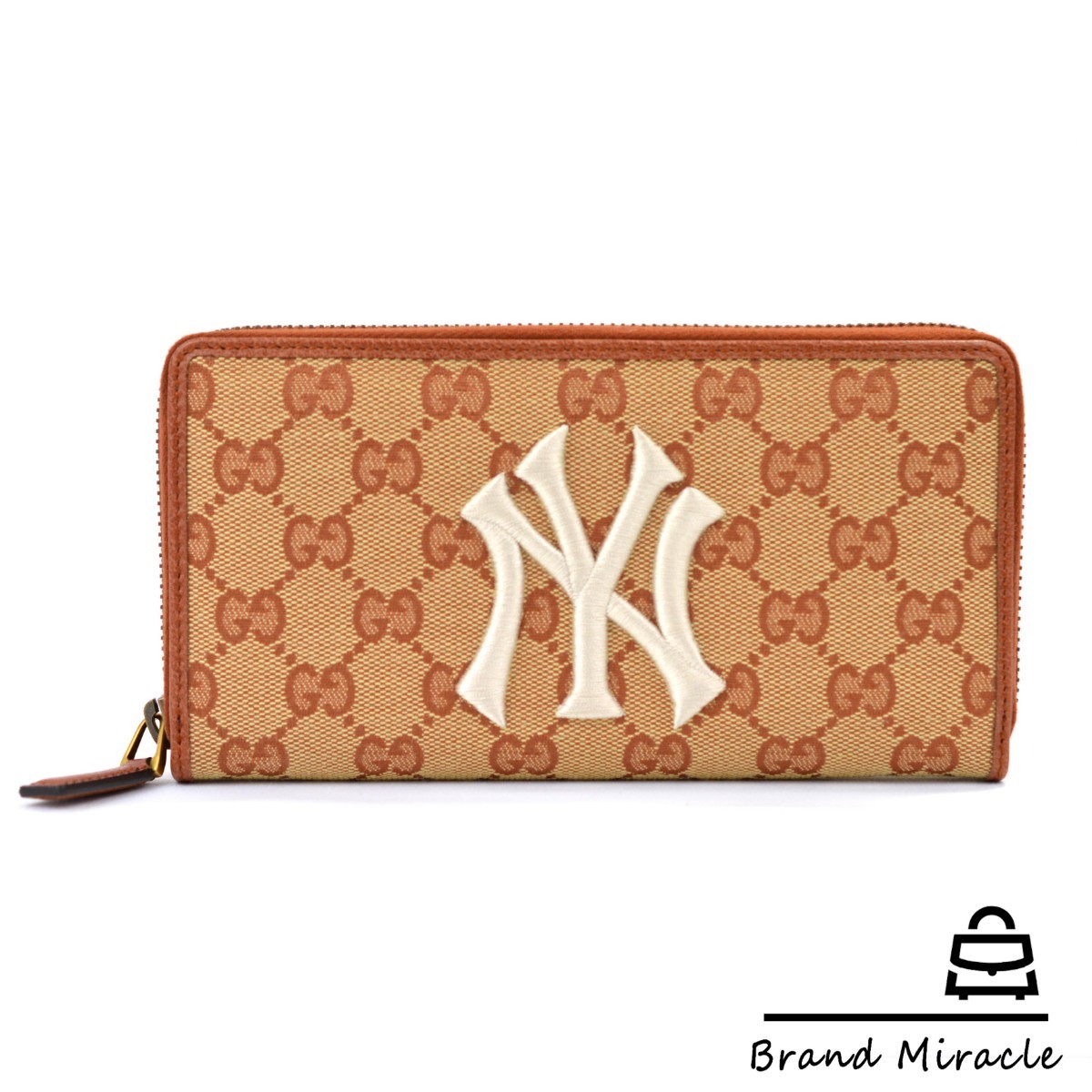未使用に近い グッチ GUCCI 財布 長財布 GGキャンバス ラウンド