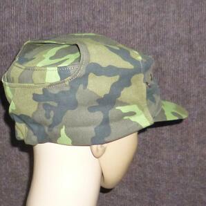 サイズ54～56 チェコ軍用 迷彩キャップ 帽子 耳当て付き 長期保存の未使用 本物 蔵出しの画像3